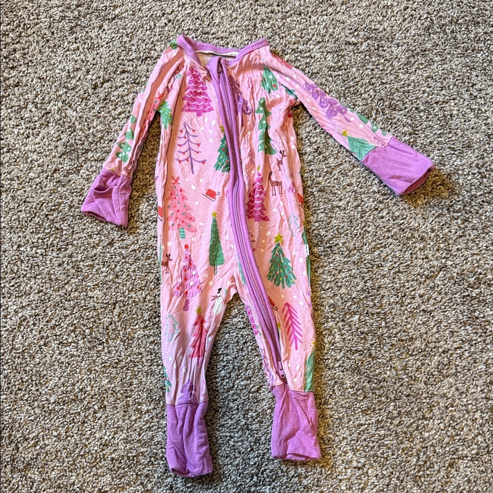 Pink and Purple Christmas Little Sleepies